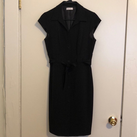 Calvin Klein sheath button down tie from dress - Picture 2 of 4